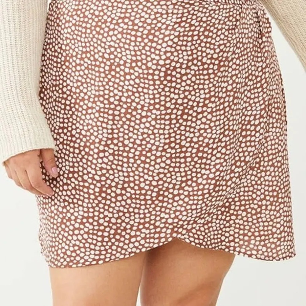 Arula Altar’d State Brown White Print Skirt X 12